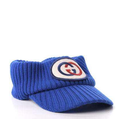 Gucci Wool Interlocking G Patch Visor L Blue 7 of 9