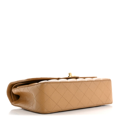 Chanel Caviar Quilted Medium Double Flap Beige 4 of 13