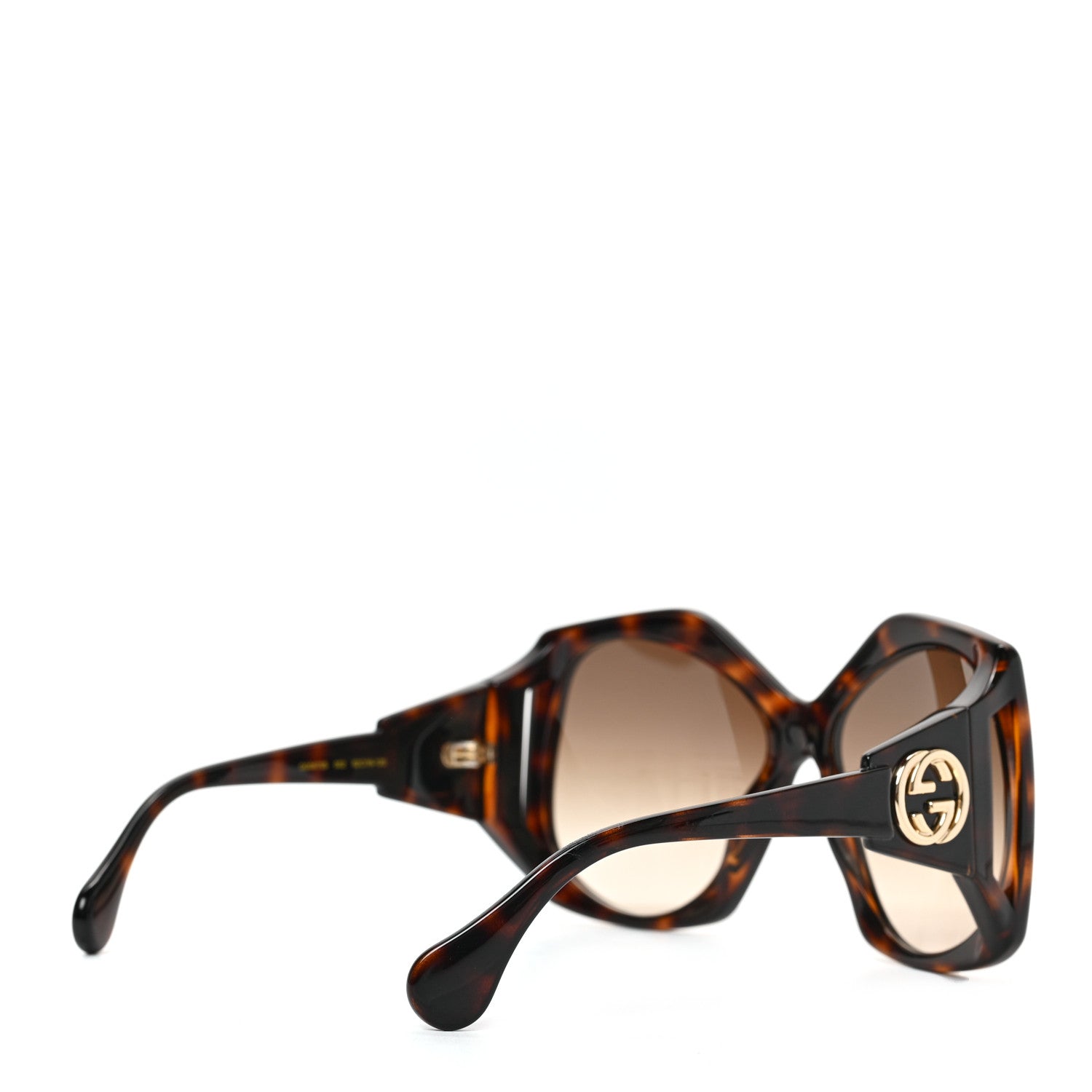 Gucci Acetate Square Frame Sunglasses GG0876SA Tortoise 4 of 6