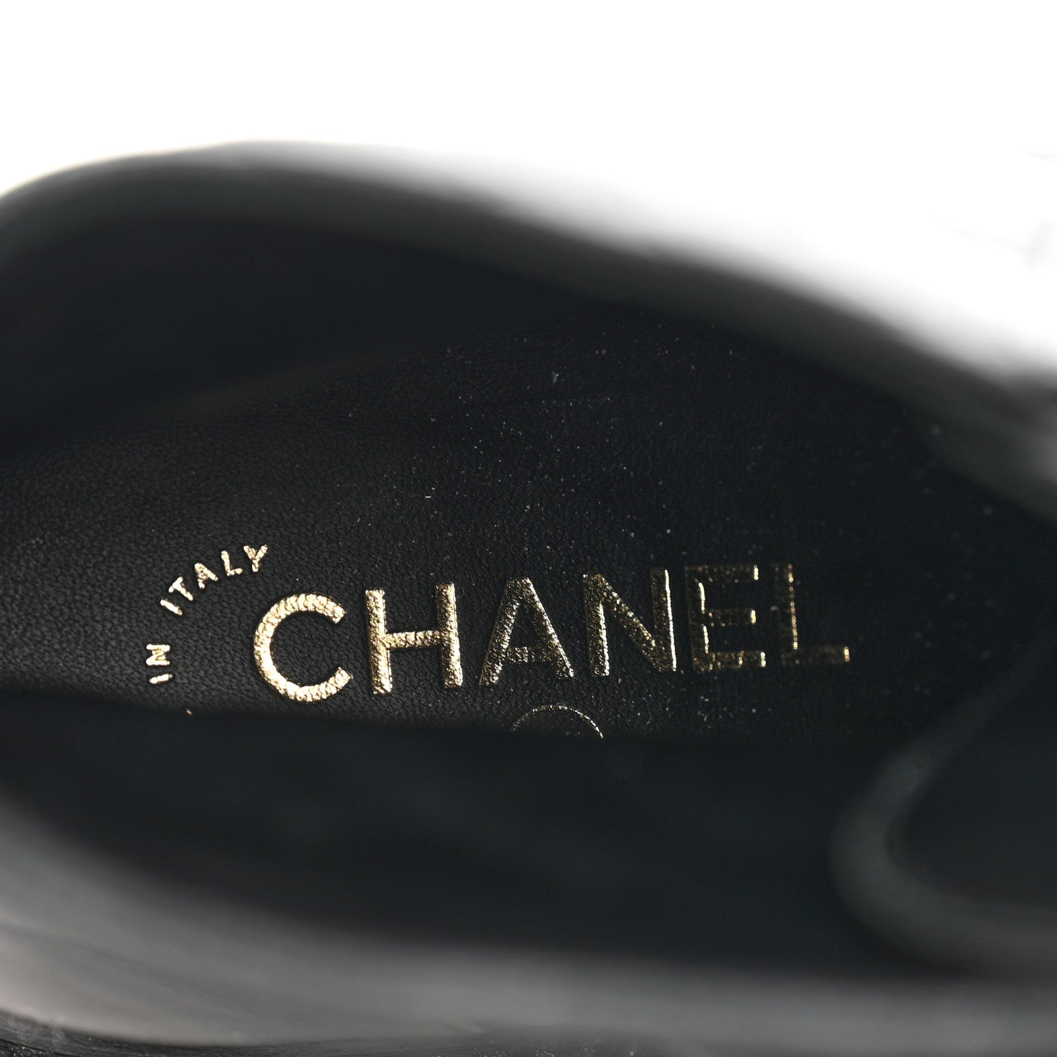 Chanel Shiny Lambskin Quilted Lace Up Combat Boots 39 Black 8 of 10