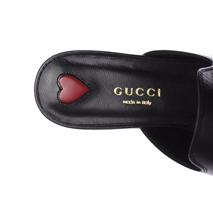 Gucci Malaga Kid Horsebit Slide Sandals 35 Black 7 of 10