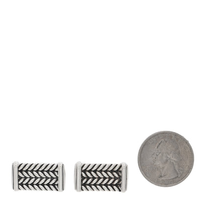 David Yurman Sterling Silver Chevron Cufflinks 2 of 5
