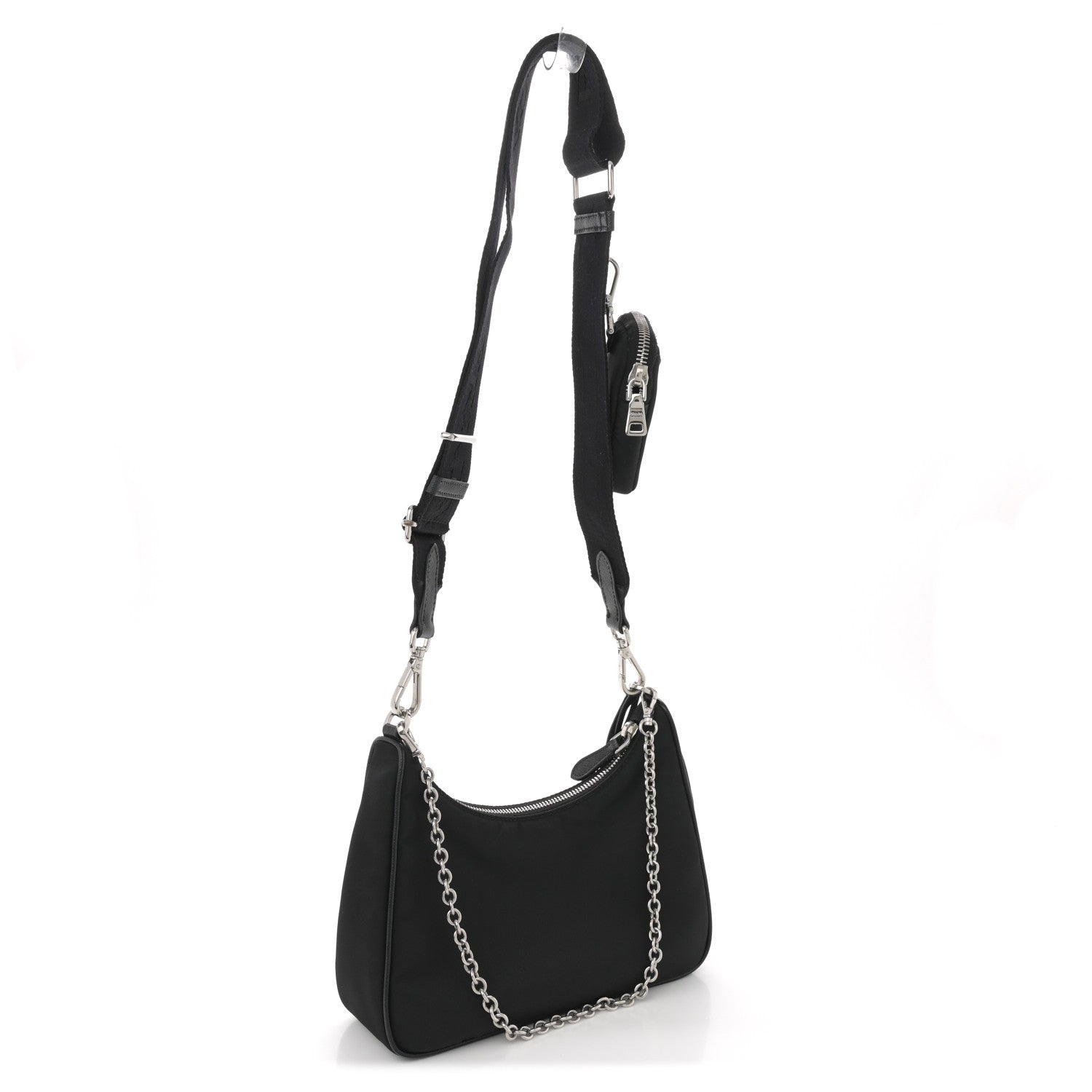 Prada Nylon Re-Edition 2005 Shoulder Bag Black 2 of 8