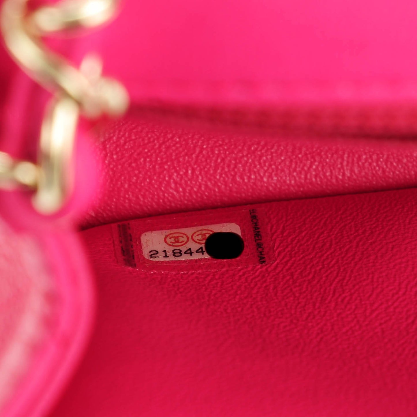 Lambskin Quilted Mini Square Flap Fuchsia