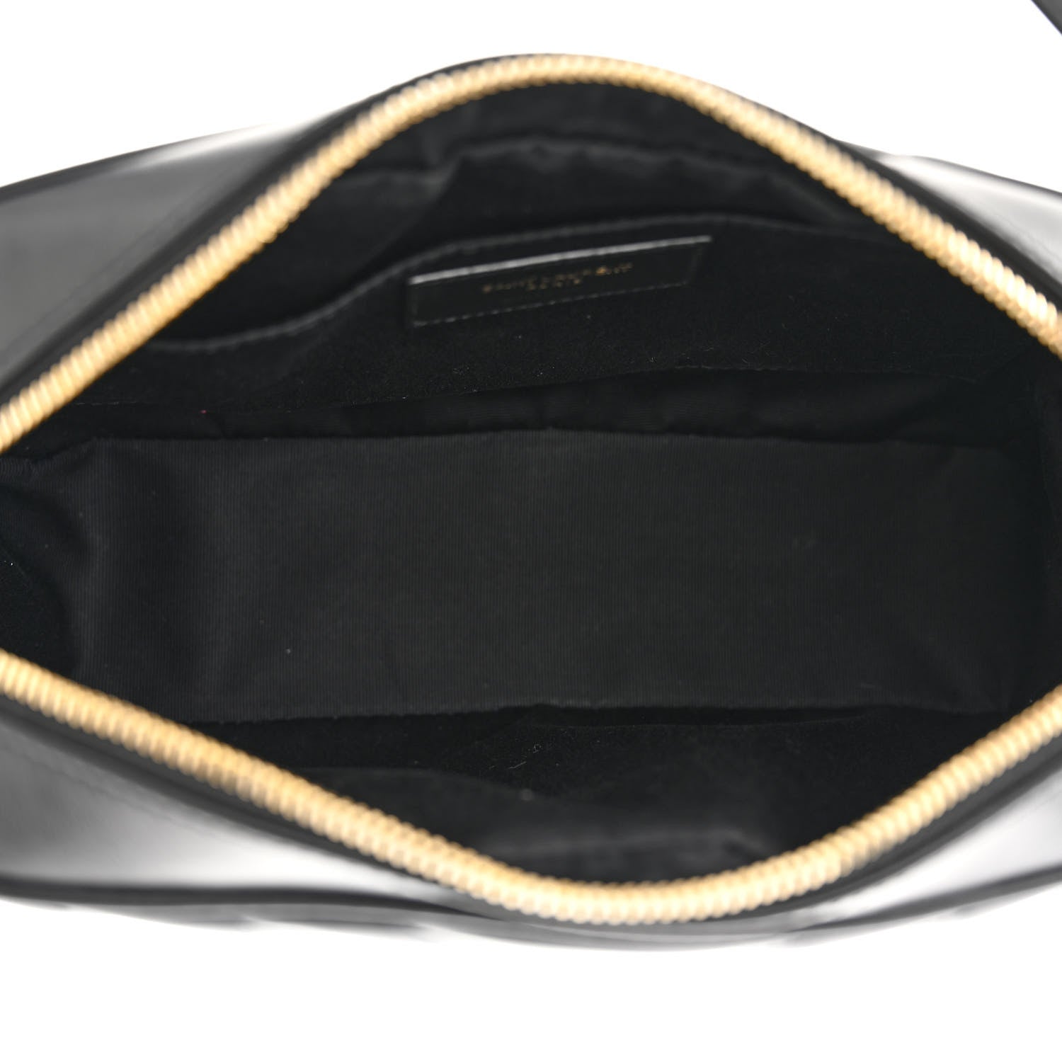 Saint Laurent Calfskin Matelasse Monogram Lou Camera Bag Black 5 of 10