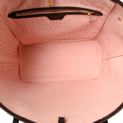 Louis Vuitton Damier Ebene Neo Neverfull MM Rose Ballerine 5 of 13