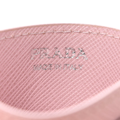 Prada Saffiano Triangle Card Case Alabastro 6 of 10
