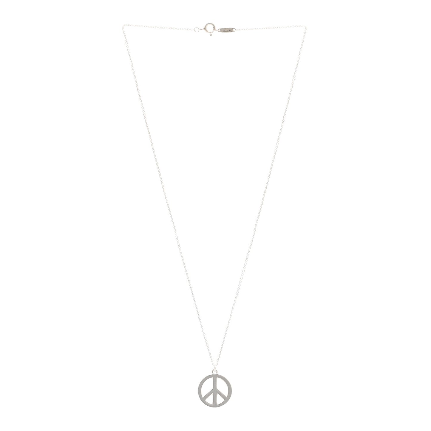 Sterling Silver Peace Pendant Necklace
