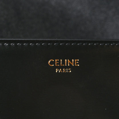 Celine Shiny Calfskin Triomphe Shoulder Bag Black 6 of 11