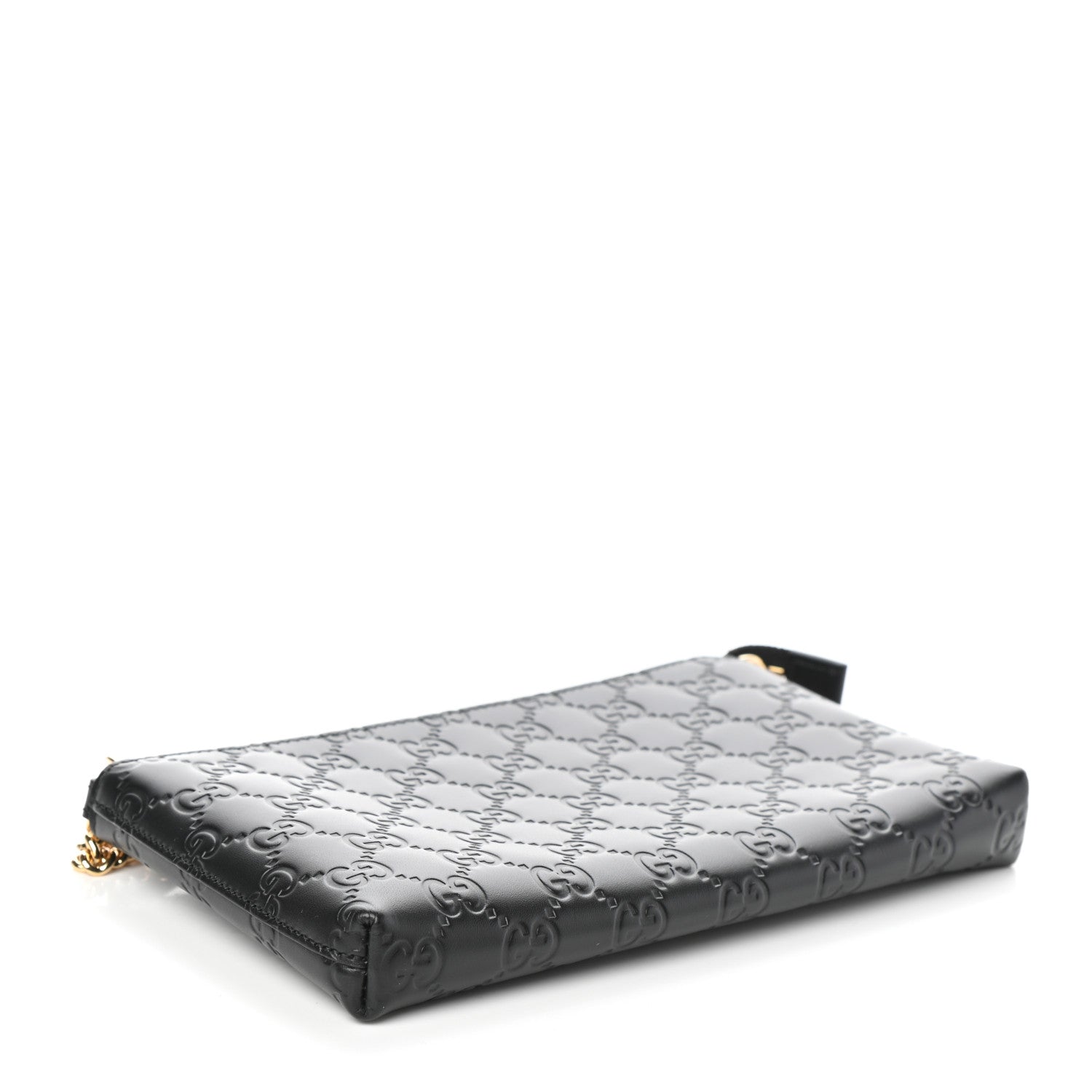 Gucci Guccissima Signature Wrist Wallet Black 4 of 9