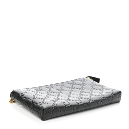 Gucci Guccissima Signature Wrist Wallet Black 4 of 9