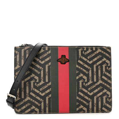 Gucci GG Supreme Monogram Caleido Web Messenger Beige Ebony 1 of 12