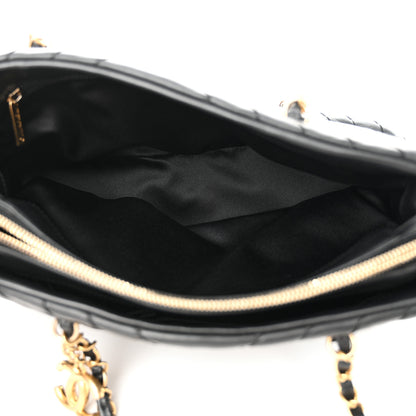 Chanel Calfskin Chevron Quilted Surpique Tote Black 6 of 11