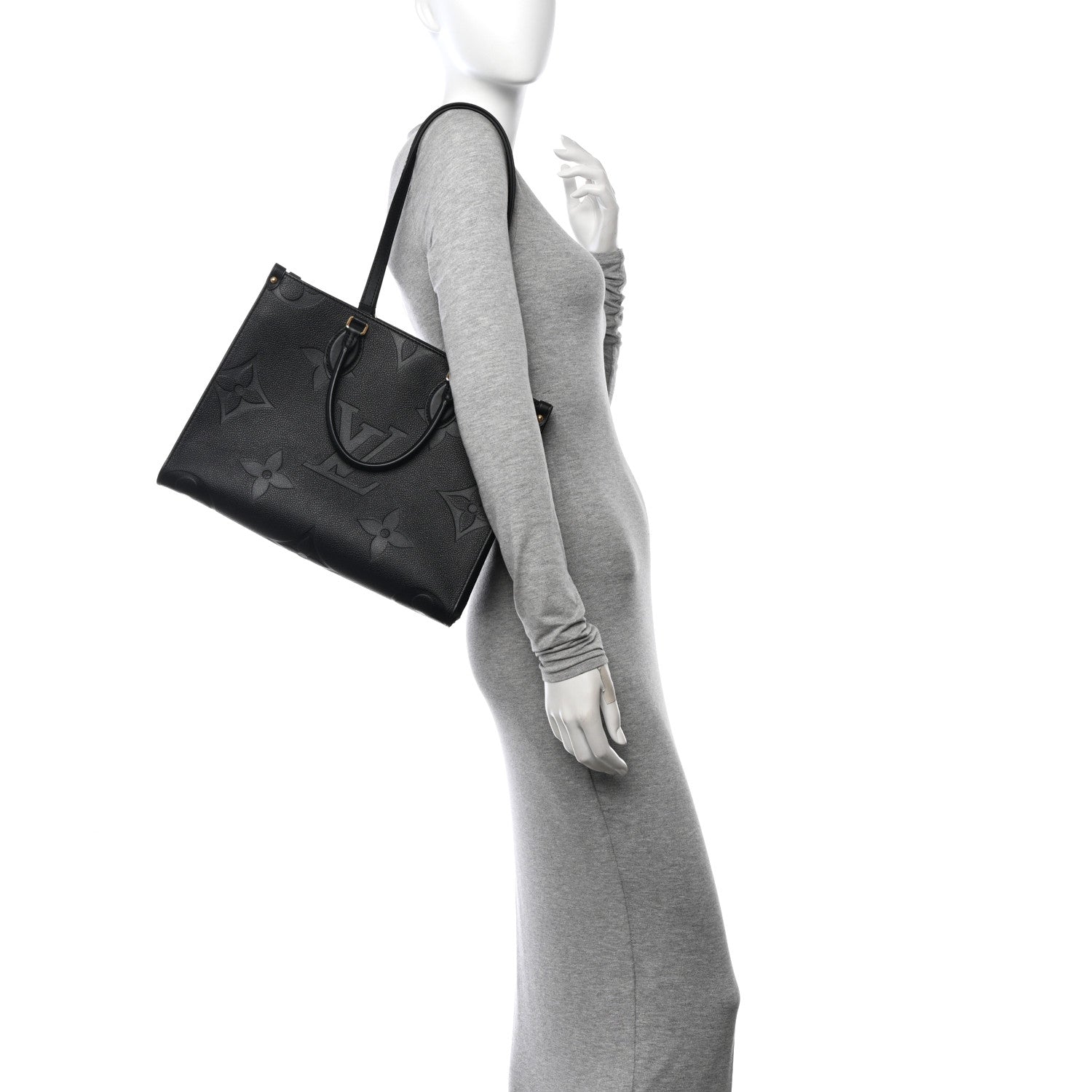 Louis Vuitton Empreinte Monogram Giant OnTheGo MM Black 2 of 9