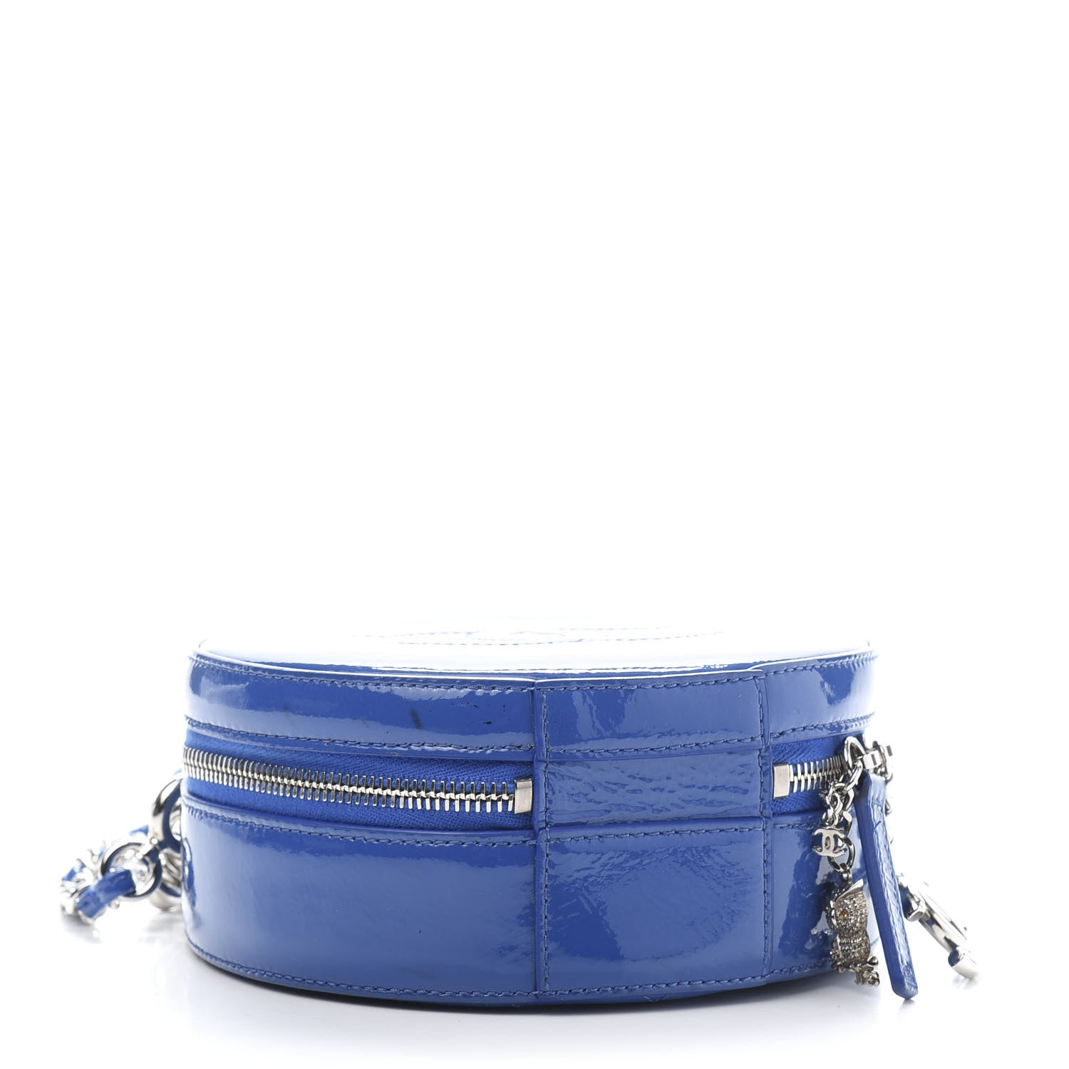 Chanel Patent Round As Earth Evening Bag Blue 4 of 11