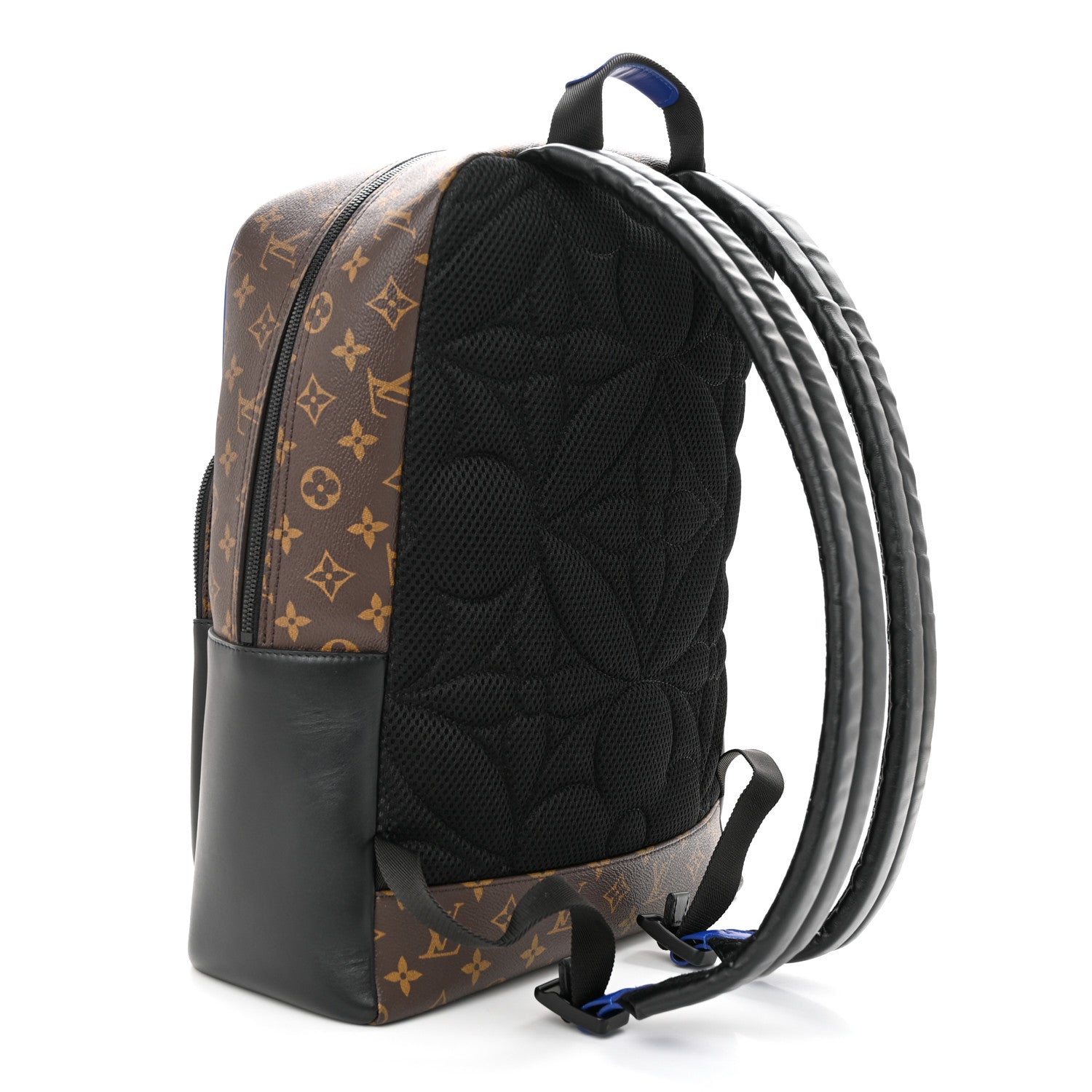 Louis Vuitton Monogram Macassar Dean Backpack Blue 3 of 9