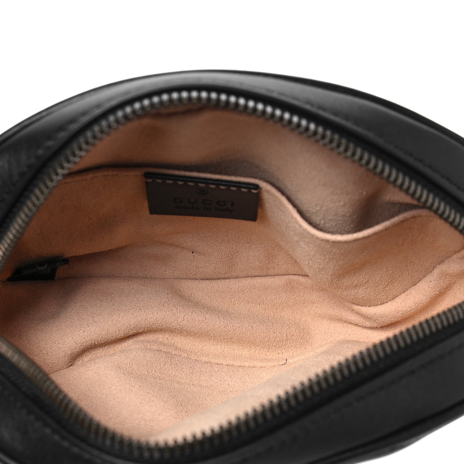 Gucci Calfskin Matelasse GG Marmont Belt Bag 85 34 Black 10 of 15
