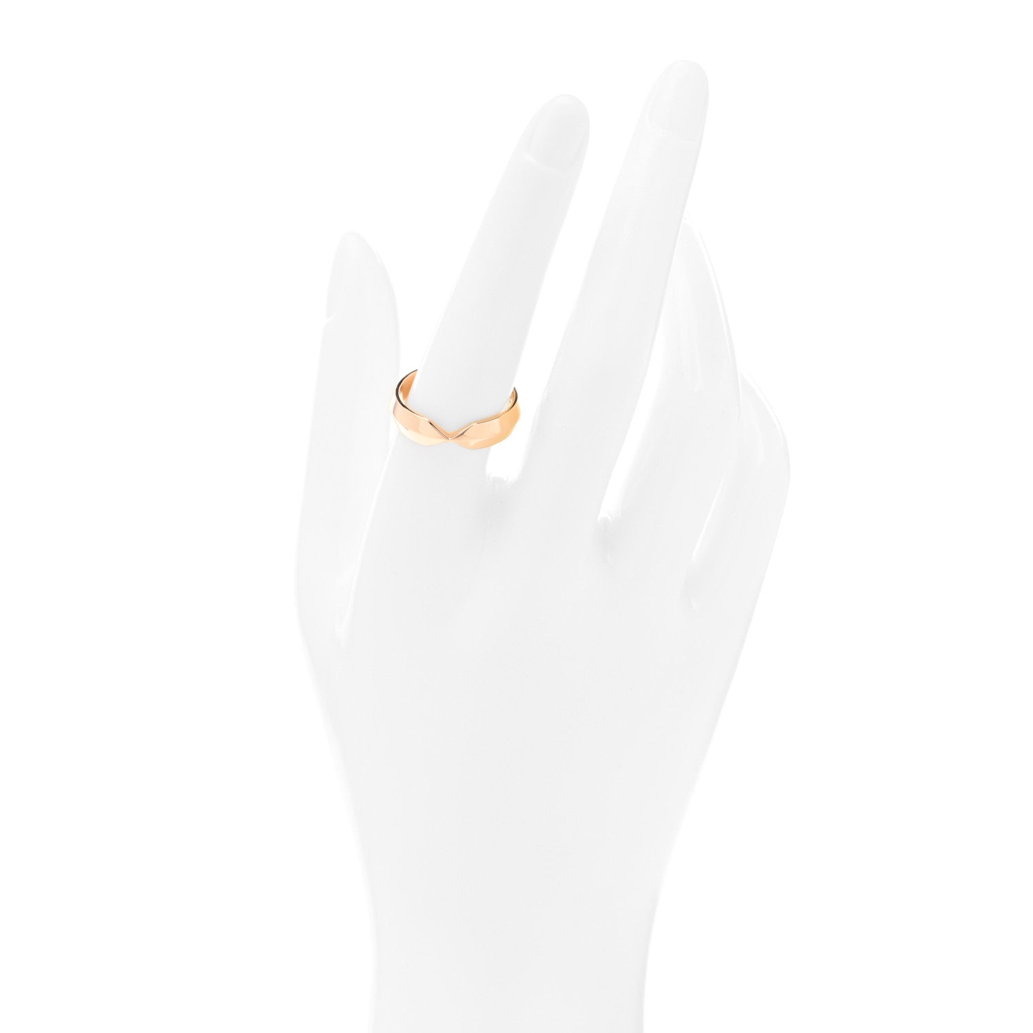 Tiffany 18K Rose Gold Wide Nesting Band Ring 58 8.25 2 of 4