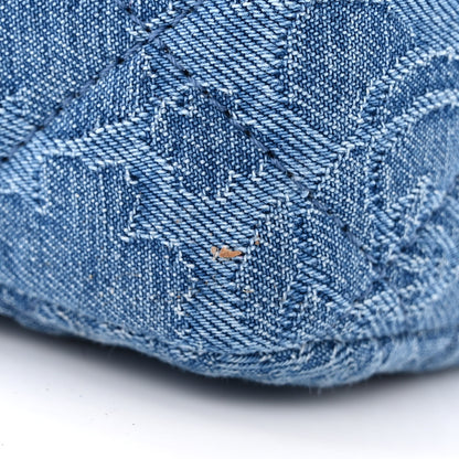 Chanel Denim Quilted Camellia Sweetheart Mini Flap Blue 11 of 11