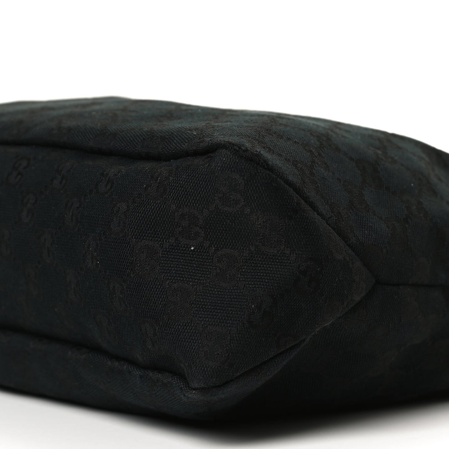 Monogram Medium Horsebit Chain Hobo Black
