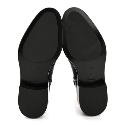 Louis Vuitton Calfskin Westside Flat Ankle Boots 37 Black 6 of 11