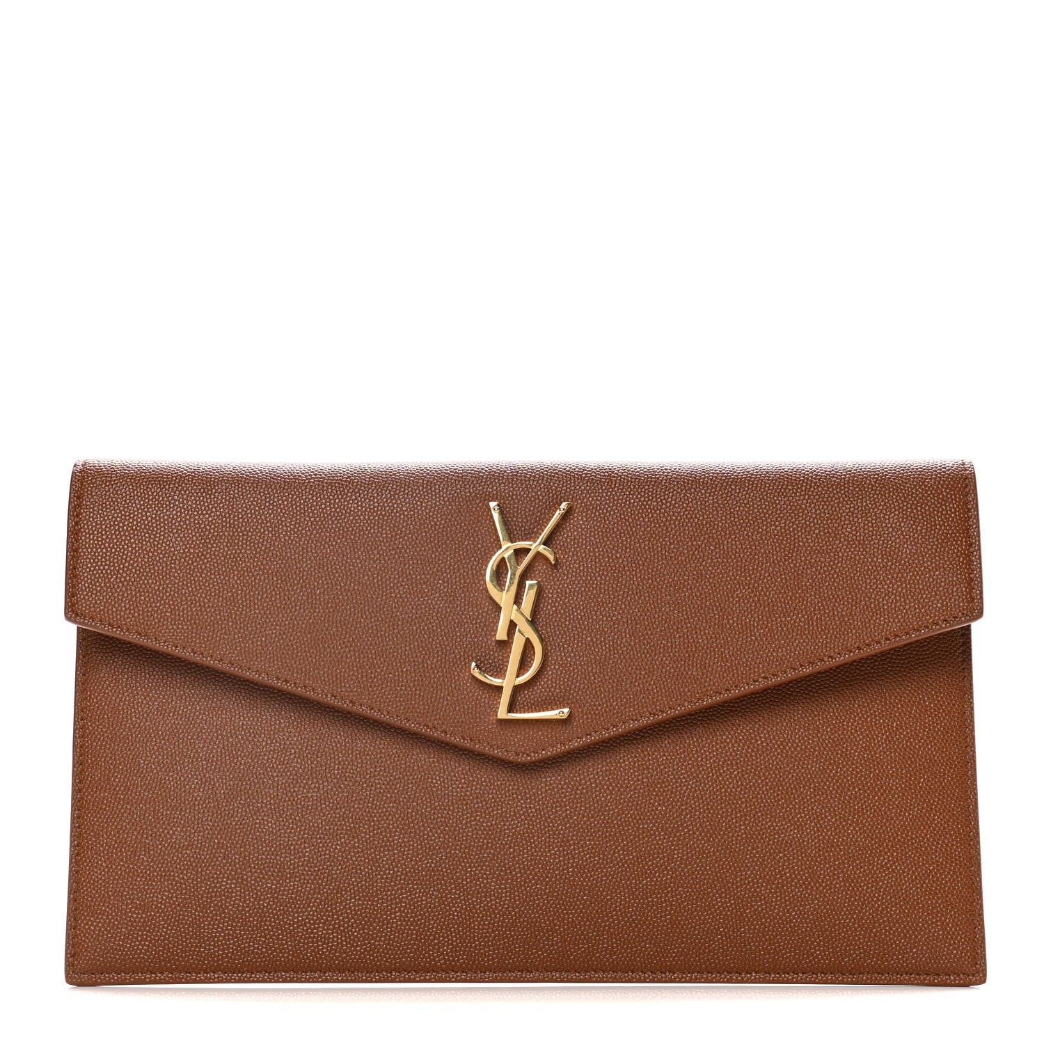 Saint Laurent Grain De Poudre Uptown Pouch Brick 1 of 9