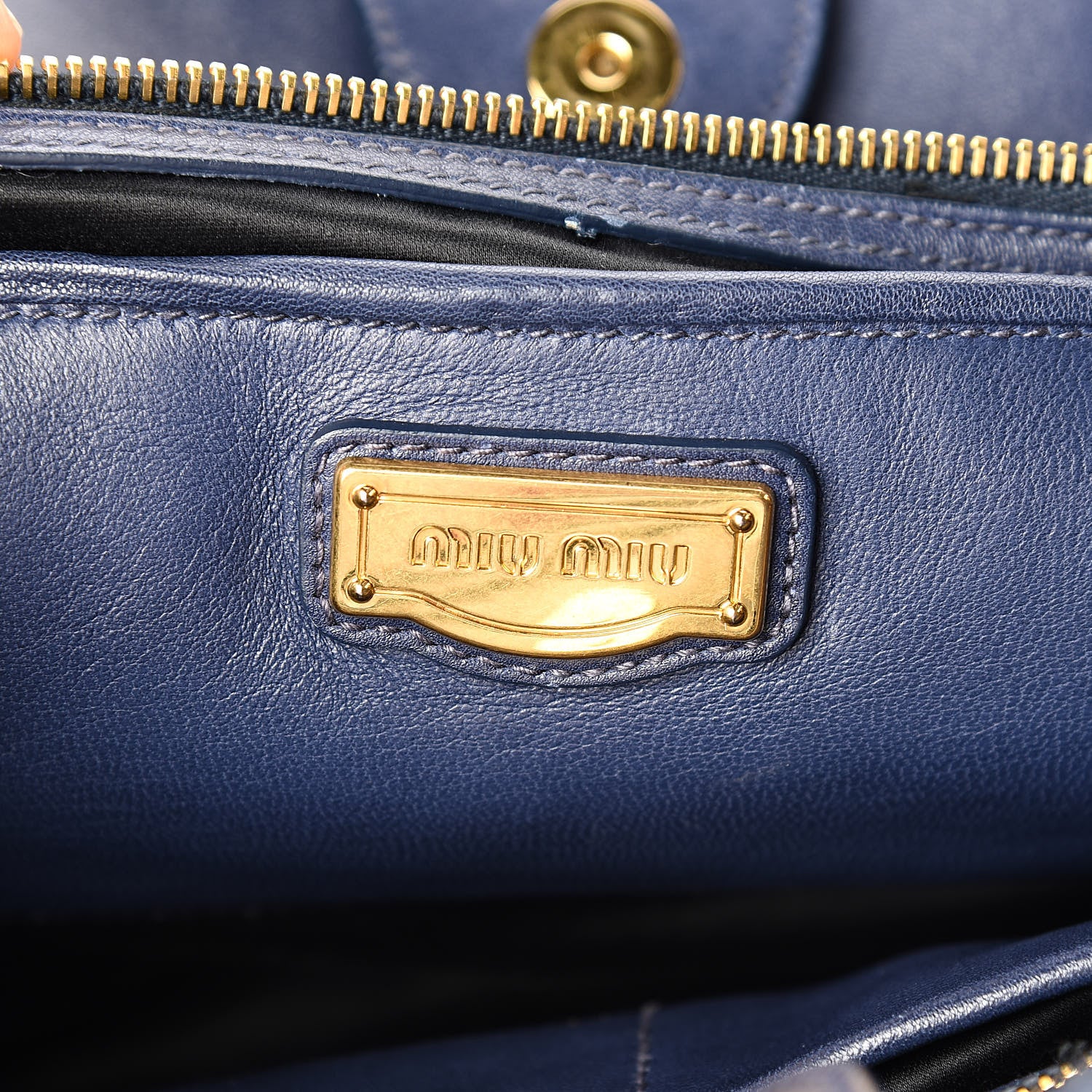 Miu Miu Nappa Matelasse Tote Bleuette 6 of 15