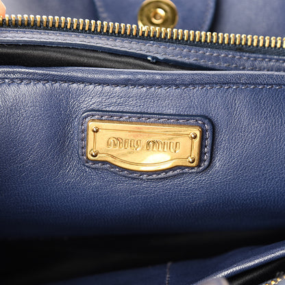 Miu Miu Nappa Matelasse Tote Bleuette 6 of 15