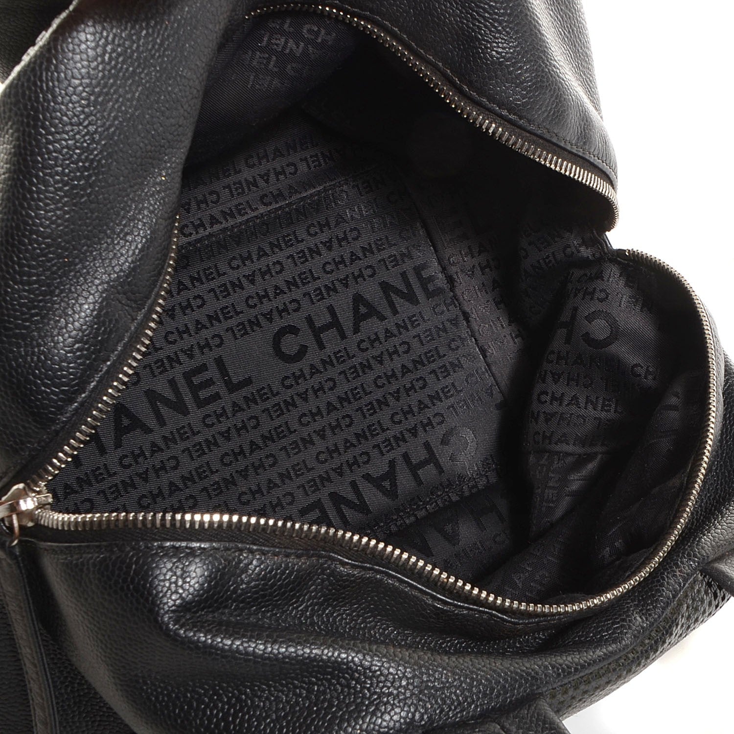 Chanel Leather Perforated Bowler Black 5 of 7
