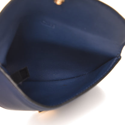 Chloe Lambskin Georgia Card Holder Deep Ocean 5 of 8