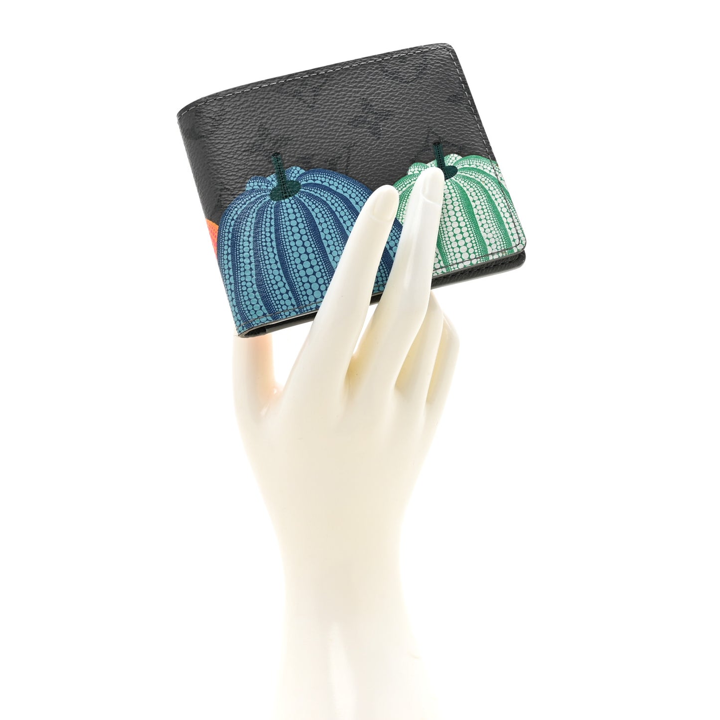 LV X YK Monogram Eclipse Reverse Pumpkin Slender Wallet Multicolor
