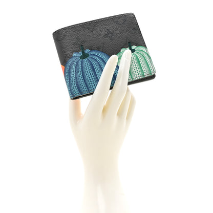 Louis Vuitton LV X YK Monogram Eclipse Reverse Pumpkin Slender Wallet Multicolor 2 of 9