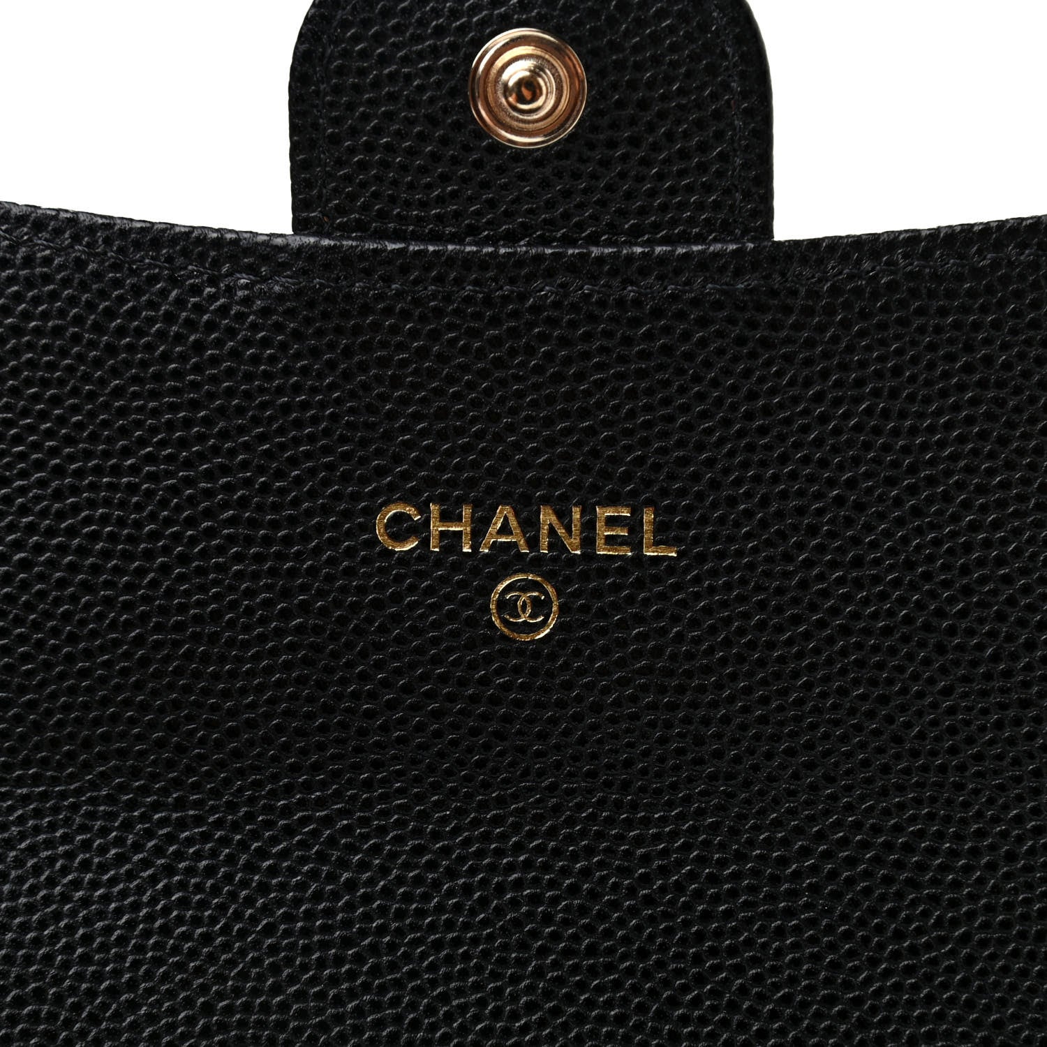 Chanel Caviar Quilted Medium Gusset Flap Wallet Black 6 of 8