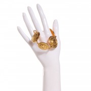 Chanel Medallion Bracelet Gold 2 of 12