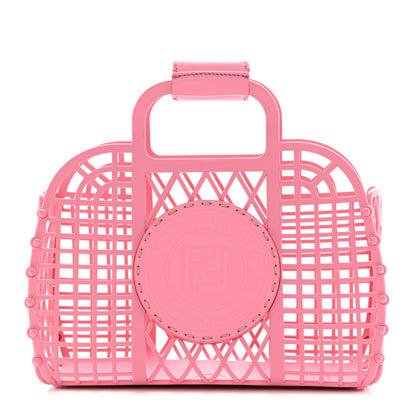 Fendi Recycled Plastic Vitello Liberty Matte Small Fendi Basket Rosa 1 of 11