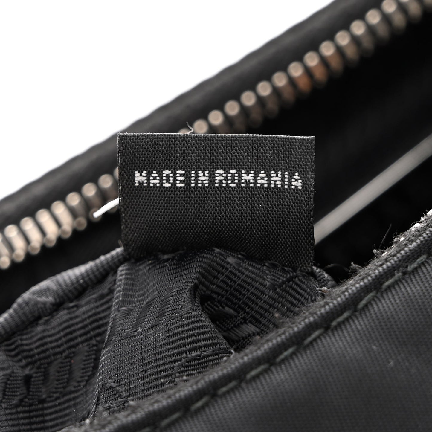 Tessuto Nylon Saffiano Mini Re-Edition 2005 Bag Black