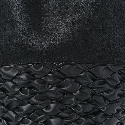 Stella McCartney Shaggy Deer Alter Mat Half Woven Large Falabella Tote Black 7 of 11