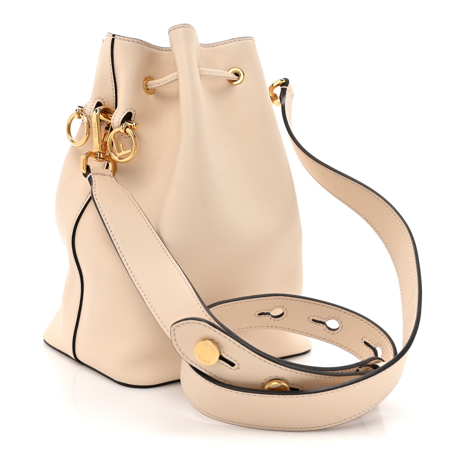 Fendi Vitello Grace Matte F is Fendi Grande Mon Tresor Bucket Bag Camelia 3 of 12