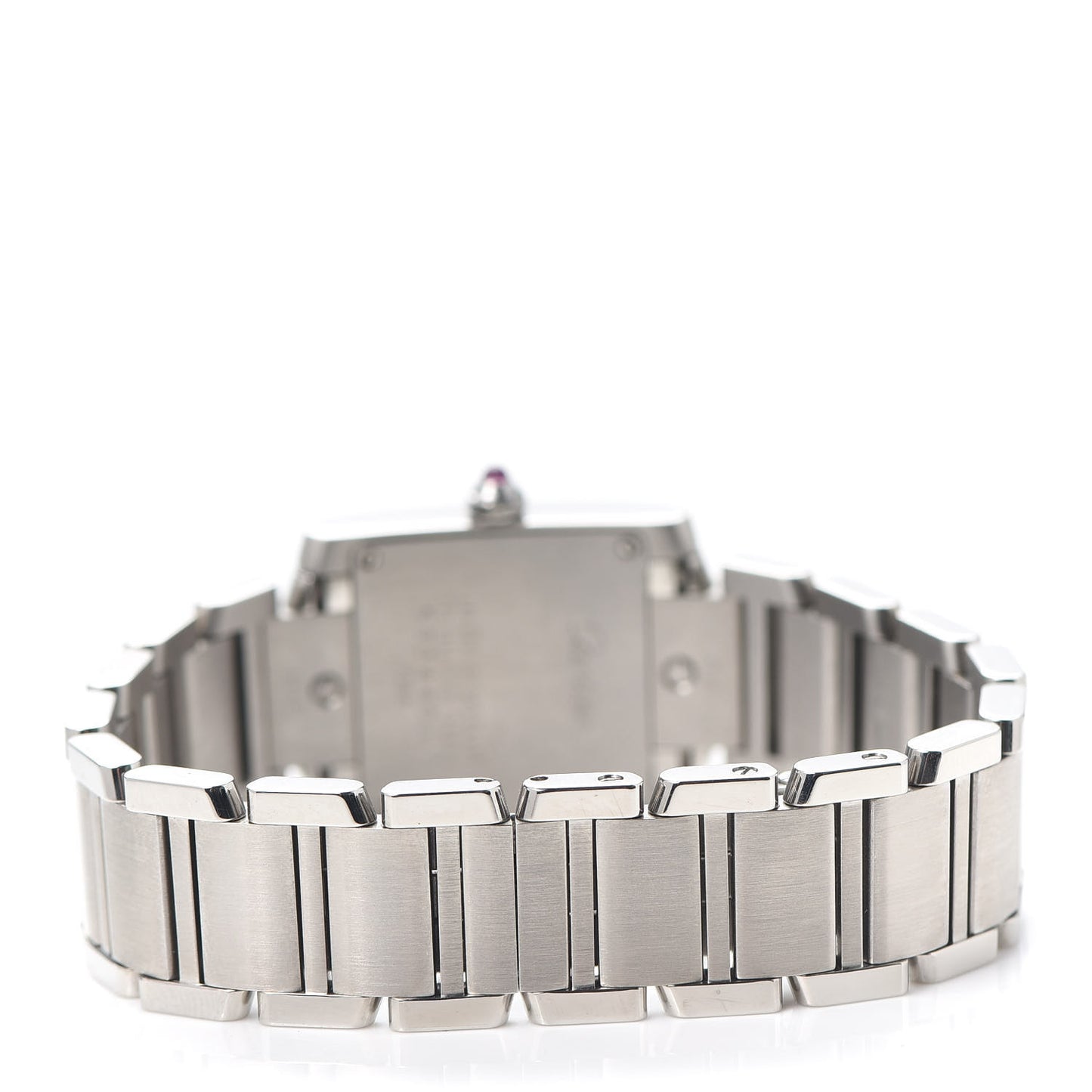 Stainless Steel 20mm Tank Francaise Quartz Watch Pink