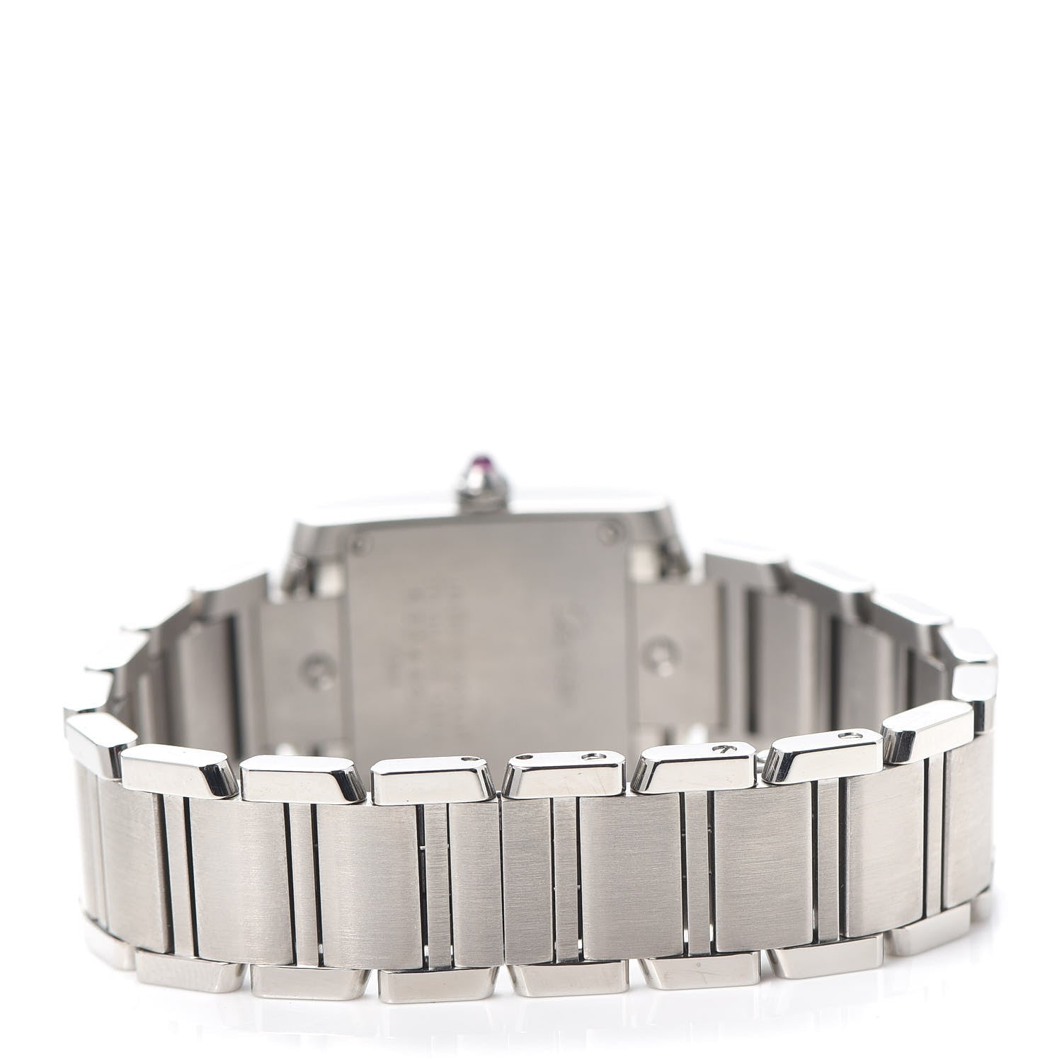Cartier Stainless Steel 20mm Tank Francaise Quartz Watch Pink 3 of 5