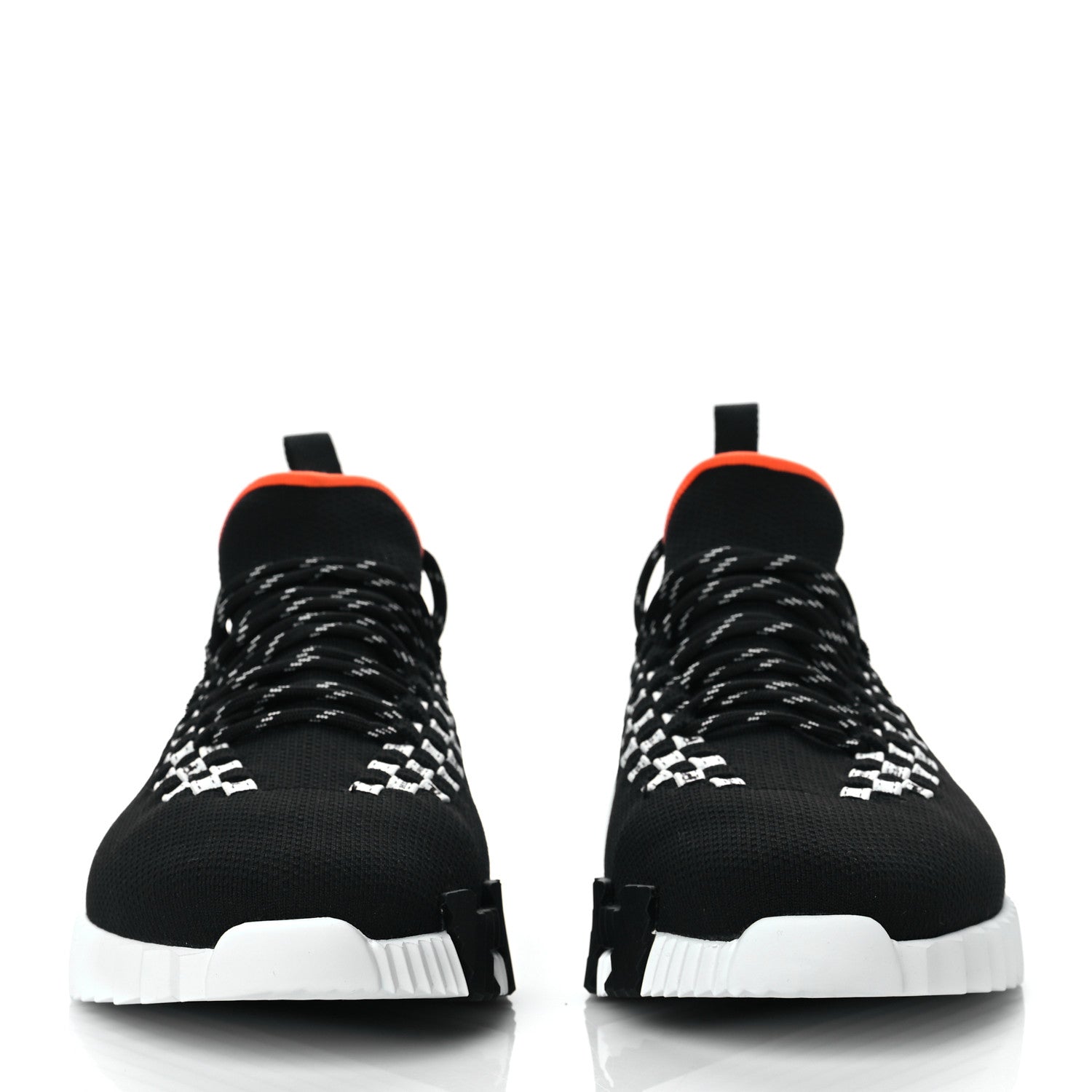 Hermes Flex Maille Bolduc Sneakers 42.5 Black White 2 of 8