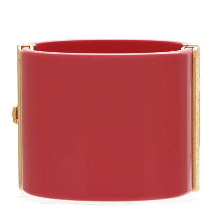 Chanel Resin Crystal Pearl CC Cuff Pink 3 of 4