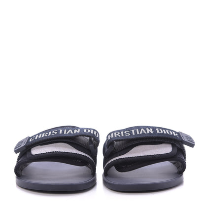 Christian Dior Canvas Dior(e)volution Mule Slide Sandals 39 Deep Blue 2 of 10
