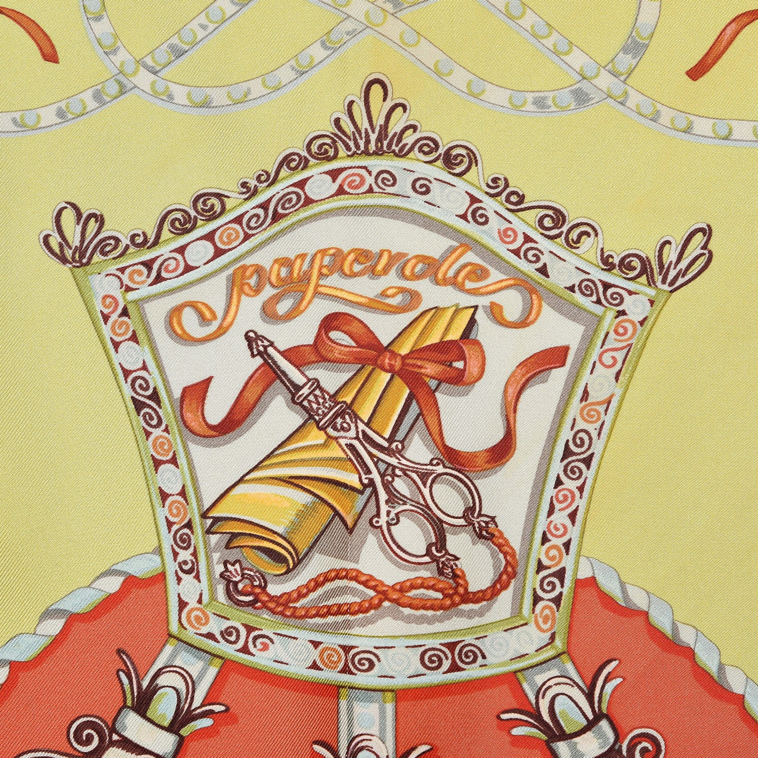Hermes Silk Paperoles Scarf 90 4 of 6