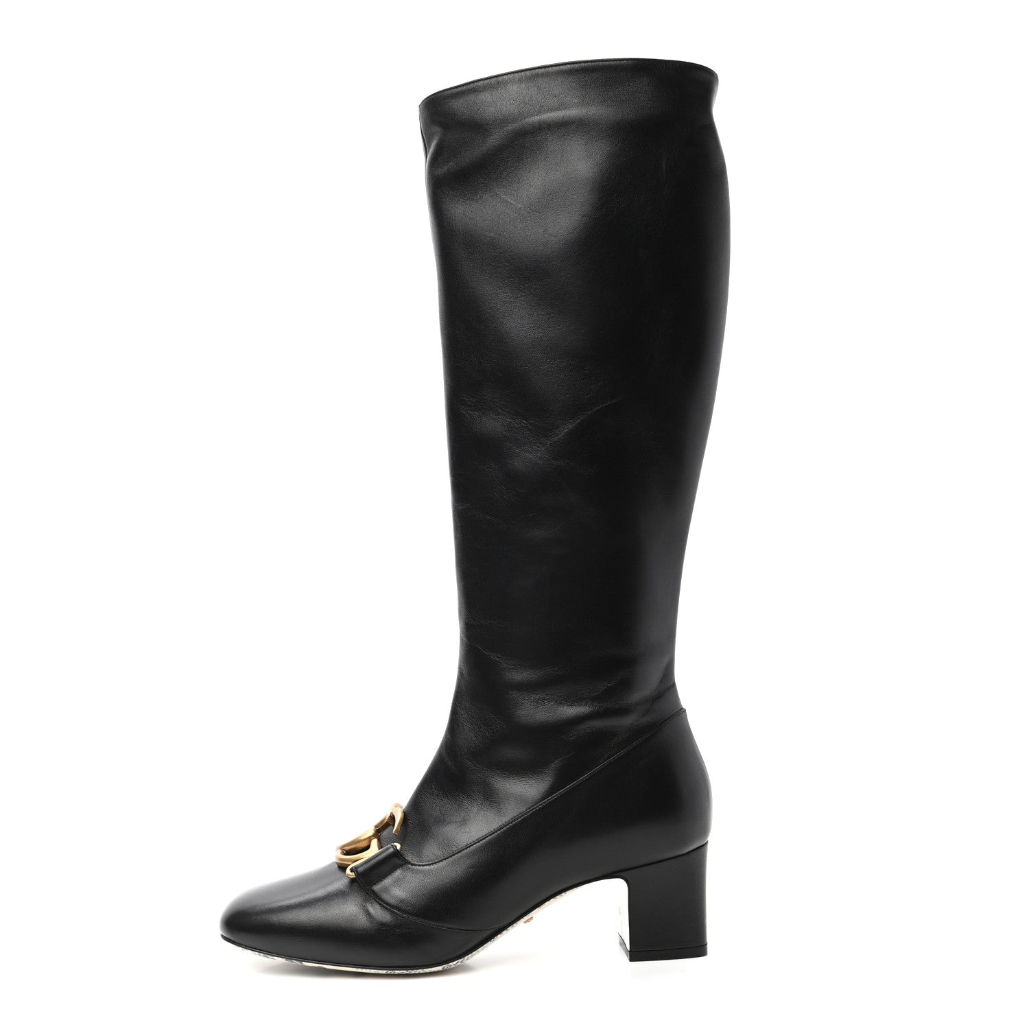 Gucci Malaga Kid GG Victoire 55mm Boots 39 Black 1 of 8