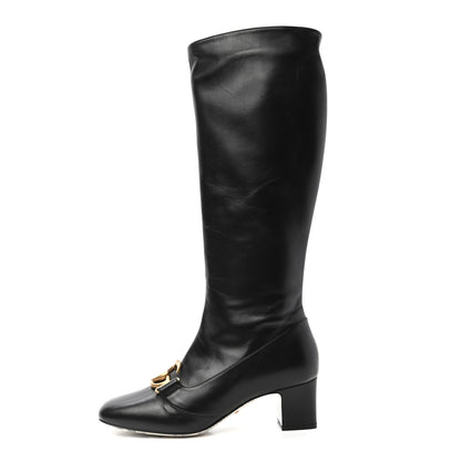 Gucci Malaga Kid GG Victoire 55mm Boots 39 Black 1 of 8