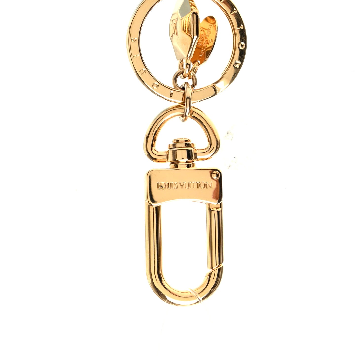 LV Facettes Bag Charm Key Holder Gold
