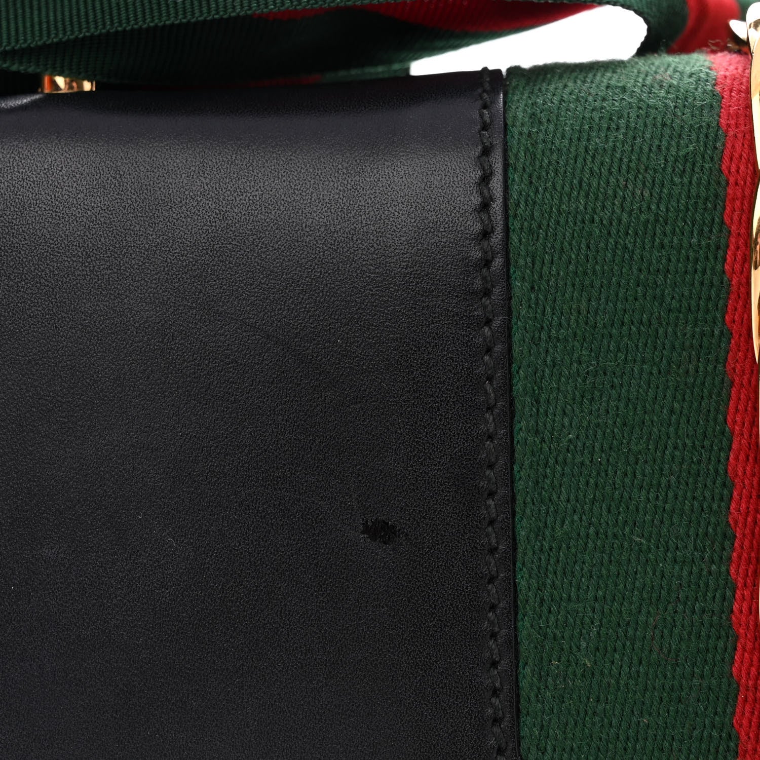 Gucci Calfskin Small Sylvie Shoulder Bag Black 12 of 14