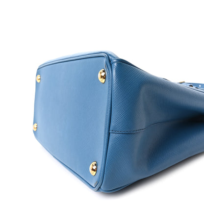 Prada Saffiano Small Galleria Double Zip Tote Cobalto 10 of 10