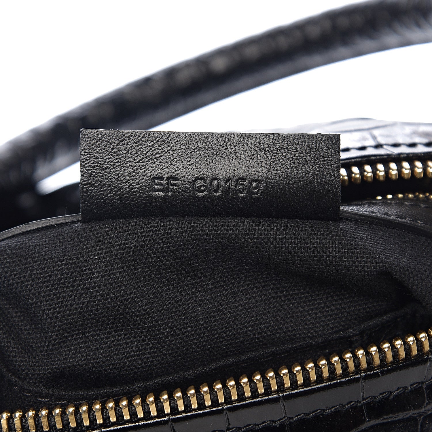 Givenchy Calfskin Crocodile Embossed Small Pandora Black 6 of 9